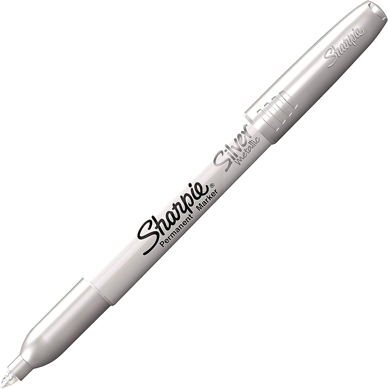 Sharpie Metallic Permanent Marker Fine Point Silver 12/Pack (19365-PK12)