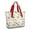 Beige Christmas Santa, variant on Tote Bag for Women - Beige Christmas Santa Pattern Shoulder Bag - Large Utility Work Duffle Bag with Zipper Handbag for Travel, Work, Sprots