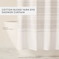thumbnail image 2 of Cotton Blend Placement Stripe Shower Curtain, 2 of 6