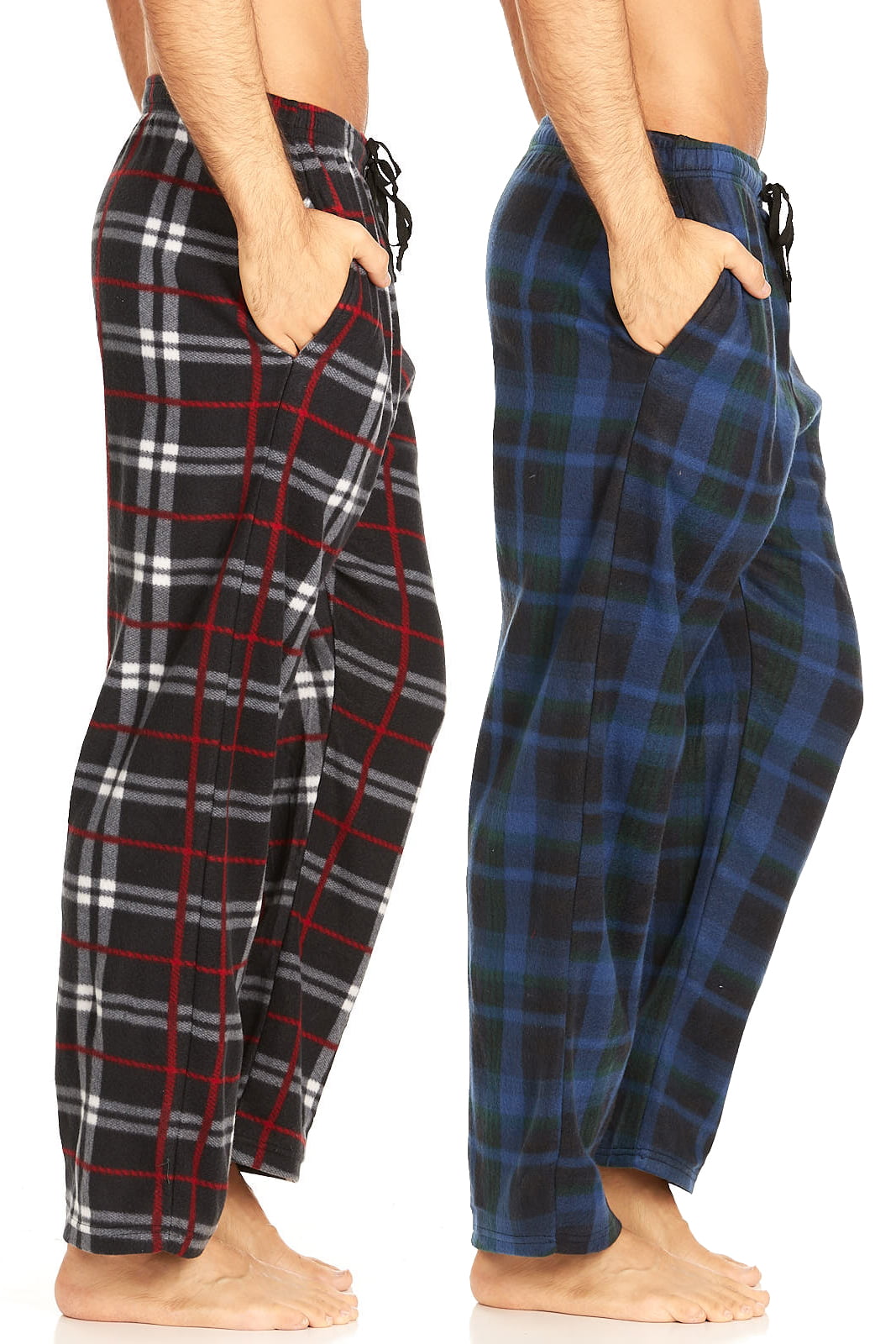 2-Pack Fruit of the Loom Mens Yarn-dye Woven Broadcloth Pajama Pants