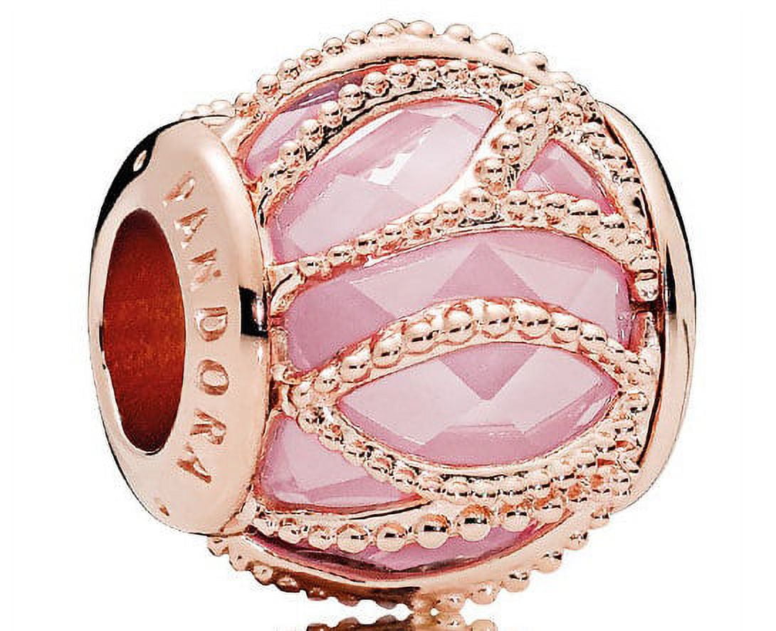 Pandora Rose Gold with Cubic Zirconia Open Center Crown O Charm Walmart