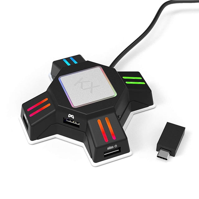 Sidaley Adaptador de teclado y ratón convertidor de controlador de Gamepad para PS3 One accesorios de juego Videojuegos y accesorios