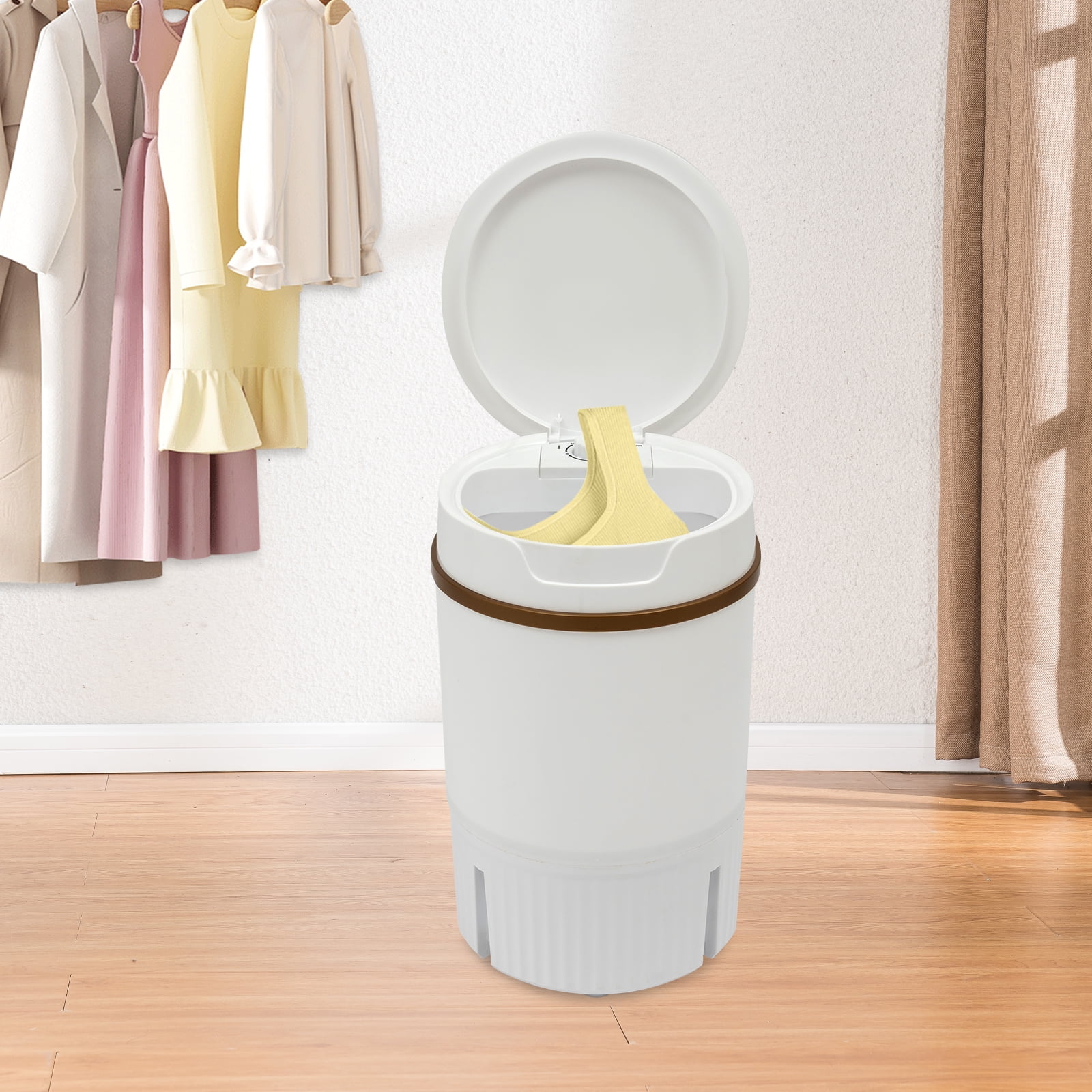 Portable Mini Washing Machine 4.5L Capacity Semi-Automatic Top Load Washer for Underwear Baby Clothes Dorm RV Travel