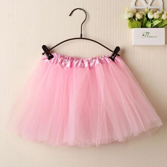 IROINNID Elastic Waist Mini Skirts For Women Layered Organza Lace Solid Color Skirt