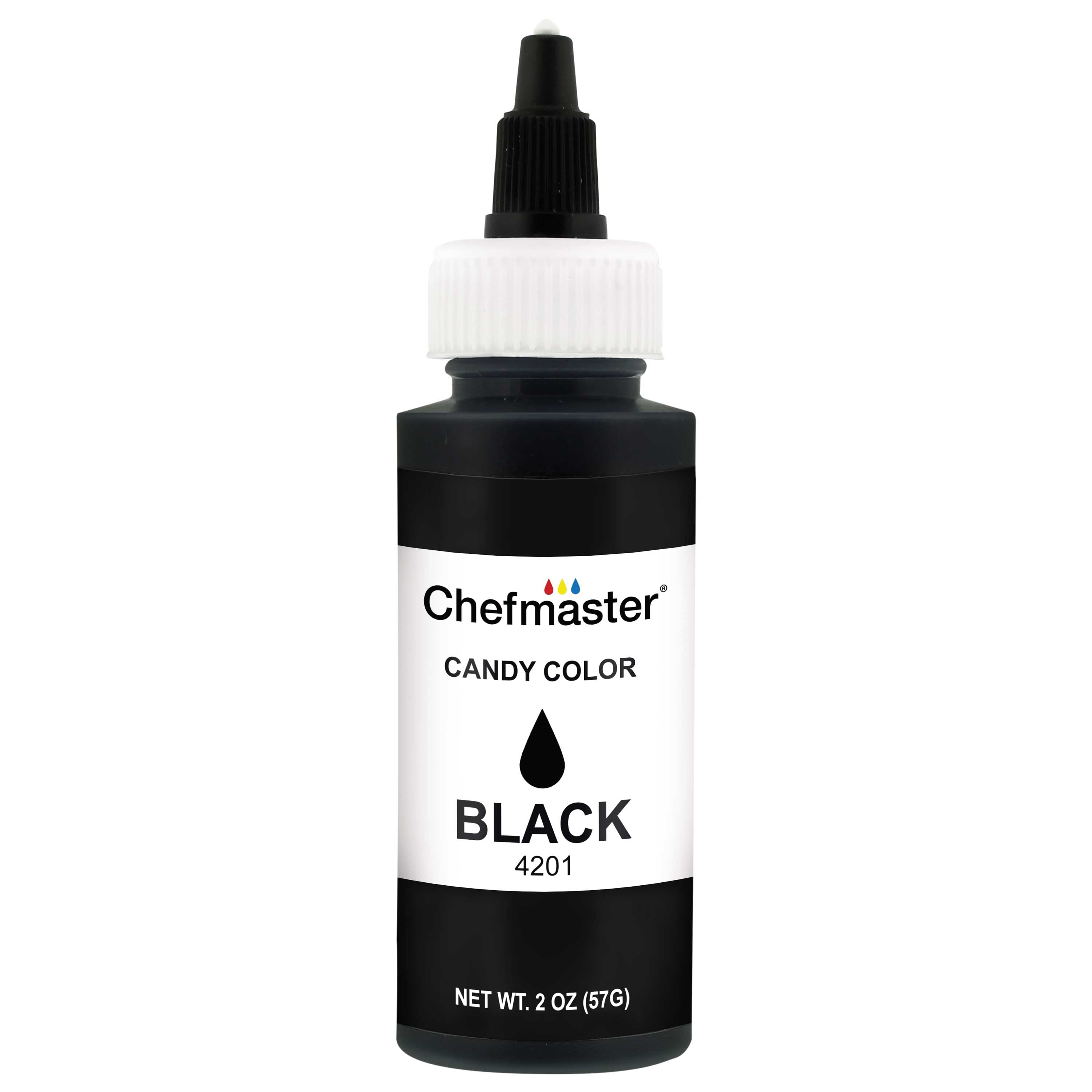 Chefmaster by US Cake Supply 2-Ounce Liquid Candy Food Color Color Black