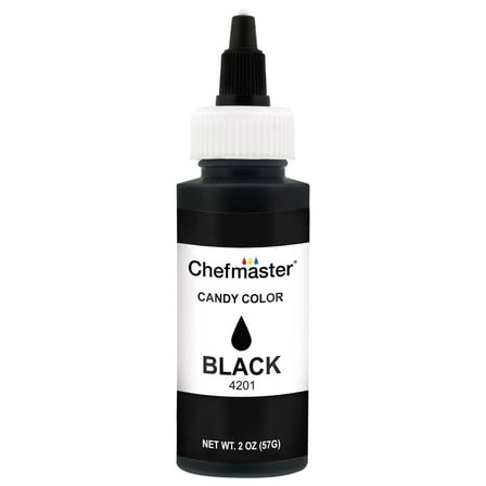 Chefmaster by US Cake Supply 2-Ounce Liquid Candy Food Color Color Black