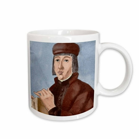 

3dRose Engraving of Juan Ruiz Archpriest of Hita Spanish poet - HI12 PRI0271 - Prisma Ceramic Mug 11-ounce