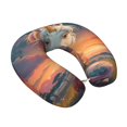 thumbnail image 2 of Disketp Starry Sky Cute Horse Travel Pillow Memory Foam Neck Pillow Support Pillow for Camping, Sleeping Rest Cushion Airplane Pillow, 2 of 8