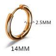 thumbnail image 1 of Pendientes con hebilla para la oreja con forma de anillo redondo de acero de titanio de 2,5 de espesor, con personalidad para hombres y mujeres, 1 of 2