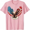 thumbnail image 3 of Patriotic Eagle American Flag T-Shirt, USA Freedom Graphic Tee, Fourth of July Shirt, Bald Eagle Independence Day Tee, 3 of 5
