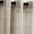thumbnail image 1 of Lush Decor Panneau de Rideau Texturé à Illets Style Ferme, 38"L x 95"H, Neutre, 1 of 5