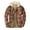Brown, variant on Meichang Men's Fleece Jackets Plus Size Plaid Hoodies Streetwear Button Down Shirt Jacket Modern Fit Long Sleeve Lightweight Jacket