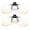 2 Pair, variant on Blue Light Blocking Clip-on/Flip-up Computer Glasses Video Gaming Glasses Rimless Prevents Eye Strain and Fatigue From Computer,Tablet, Phone Screens | Easy Fits on Rx Frames