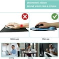 thumbnail image 2 of Mouse Pad with Wrist Rest, Ergonomic Gaming Desktop Mouse Pad Wrist Rest, Comfortable Mousepad for Computer, Laptop, Office, and Home, Non-Slip Base, Waterproof Surface, 2 of 7
