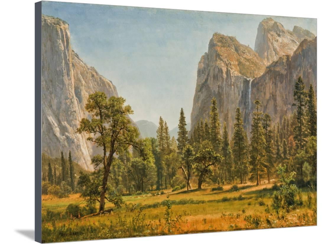 Mountain Scenery And Yosemite Valley Landscape Two Set 8x10 Wall Decor Art Print