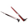 thumbnail image 2 of Labymos 2PCS Side Wing Lip Cover Leaf Shape V-shaped Replacement for Volkswagen VW Polo MK5, 2 of 8