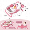 thumbnail image 2 of Bañera plegable para bebés WyfKyd con monitor de temperatura de 0 a 36 meses, 2 of 7
