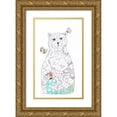 thumbnail image 1 of Ogren, Sarah 10x14 Gold Ornate Wood Framed with Double Matting Museum Art Print Titled - Lace Cat, 1 of 4