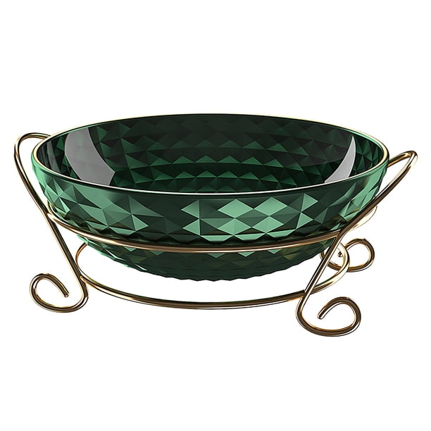 Múltiples Capas Creativa Moderna Sala De Estar Mesa De Café Bandeja De Refrigerios Exquisito Hogar Oficina De Gama Alta Plato De Frutas Con Marco De Hierro Para El Hogar Sala De Estar Café Monstrate HA016689-00