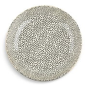 Thyme & Table Dot Ceramic Serve Bowl Black and White