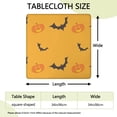thumbnail image 2 of Halloween Stretch Table Cover 34x34 Inch Square - Elastic Edge Design with Ghosts and Pumpkins Pattern for Festive Table Decor, 2 of 6