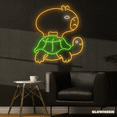 thumbnail image 2 of Glowneon Capybara on Turtle Neon Sign, Capybara Decor, Gift for Kids, 2 of 4