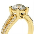 thumbnail image 2 of 2.32 Ct Solitaire Round Natural Moissanite Engagement Rings for Women Solid 18K Yellow Gold, 2 of 6
