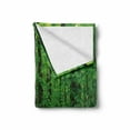 thumbnail image 2 of Nature Soft Flannel Fleece Blanket, Green Forest Spring with Trees and Bushes Idyllic Rural Scenery Foliage Fresh Eco Picture, Cozy Plush for Indoor and Outdoor Use, 60" x 80", Green, by Ambesonne, 2 of 6