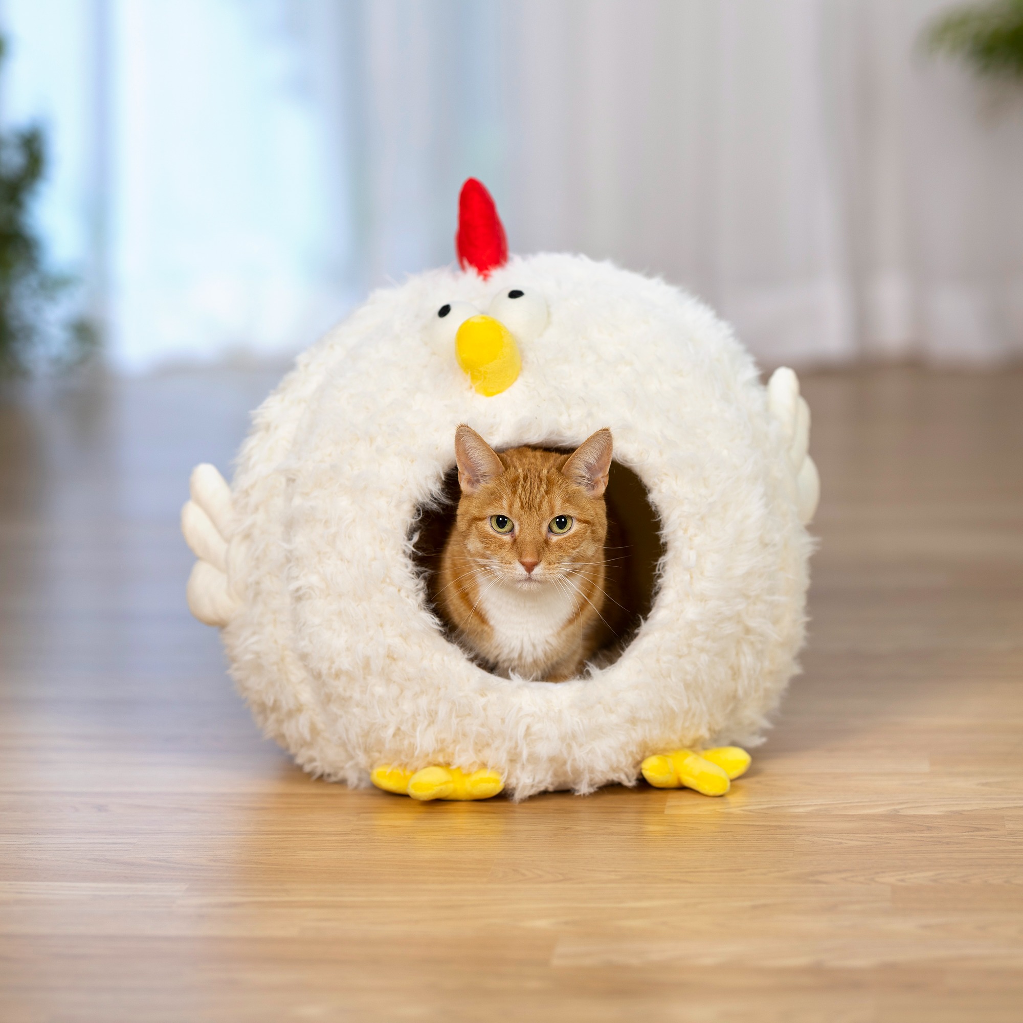 Prevue Pet Products Comfy Chicken Cat and Dog Hideaway Bed 7600