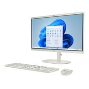 HP 22-dg0003w 21.45 inch FHD All-in-One Desktop Computer, Pentium Silver J5040, 8GB RAM, 128GB SSD, Windows 11 Home, Cashmere White