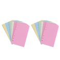 thumbnail image 1 of CHUANK 2pcs Six-hole Loose Leaf Paper A6 Notepad Replacement Paper Filler Paper, 1 of 8