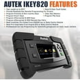 thumbnail image 2 of Autek IKey820 Car Key Fob Programmer Pin Code Reader Remote Keyless Programming Tool for Locksmith, 2 of 9