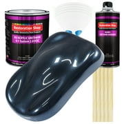 Restoration Shop Neptune Blue Firemist Acrylic Urethane Auto Paint Complete Gallon Paint Kit, Single Stage High Gloss