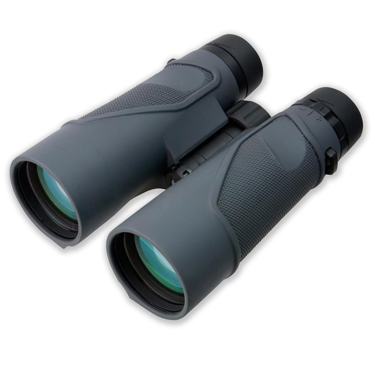 Carson 10x50mm 3D Series Water Proof Roof Prism Binocular with 5.0 Degree Angle of View, Gray, USA