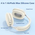 thumbnail image 3 of Funda de Silicona Ensfomte para AirPods Max USB-C 2024, 3 of 7
