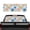 Mixed Floral Pattern, variant on Pzuqiu Truck Rear Window Decal with Bald Eagle Flag, See through Car Rear Windshield Sunshade for Most Pickup Trucks, 66.9 x 22.4 Inches