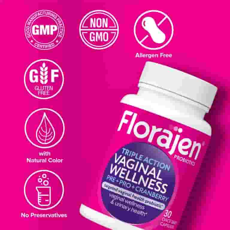 Florajen Triple Action Women's Probiotic 30 Capsules - Walmart.com Florajen Triple Action Women's Probiotic 30 Capsules - Walmart.com