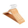 thumbnail image 2 of 10 perchas de madera para ropa, perchas para pantalones, organizador de armario resistente con Color de la madera, 2 of 9