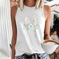 thumbnail image 2 of IROINNID Womens Casual Loose Tank Tops Easter Rabbit Printing Sleeveless Round-Neck Tops Spring Saving, 2 of 2