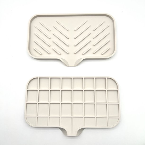 Alfombrilla de silicona para secar jabón, alfombrilla de silicona para encimera, caja de jabón para baño, soporte de silicona para jabón