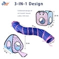 thumbnail image 3 of Túnel para Gatos GONPETGP para Gatos de Interior con Combo de Juguetes Cubo y Tienda, 3 of 7