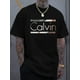 thumbnail image 1 of Men's New Fashion Letter Design Print Casual Short Sleeve Summer Cool, Stylish Versatile Comfortable Men's Shorts, Casual Sporty Tee, Summer Gifts, 1 of 6