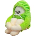 thumbnail image 1 of Lindo muñeco de plátano, juguete de peluche creativo con múltiples poses divertidas, adorable regalo de cumpleaños (verde), 1 of 5