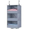 thumbnail image 3 of 3-Shelf Hanging Closet Organizer and Storage, Hanging Closet Shelves, Hanging Organizer for Closet Khaki, 3 of 8