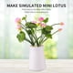 thumbnail image 3 of 2 PCS Flor artificial Decoración del hogar Mini Silk Lotus Flower Flores falsas Arreglo para el hogar (rosa claro), 3 of 6