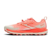 Brooks Women’s Cascadia 18 Mountain Trail Running Shoe - Ember/Blue Wash/Flame - 6 Medium