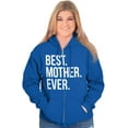 thumbnail image 4 of Best Mom Ever Cute Happy Mothers Day Zip Hoodie Sweatshirt Women Brisco Brands S, 4 of 6