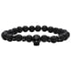 thumbnail image 1 of Volcánica Negro Zircon Pulsera Buda Beads Pulsera Pulsera de los hombres y las mujeres, 1 of 4