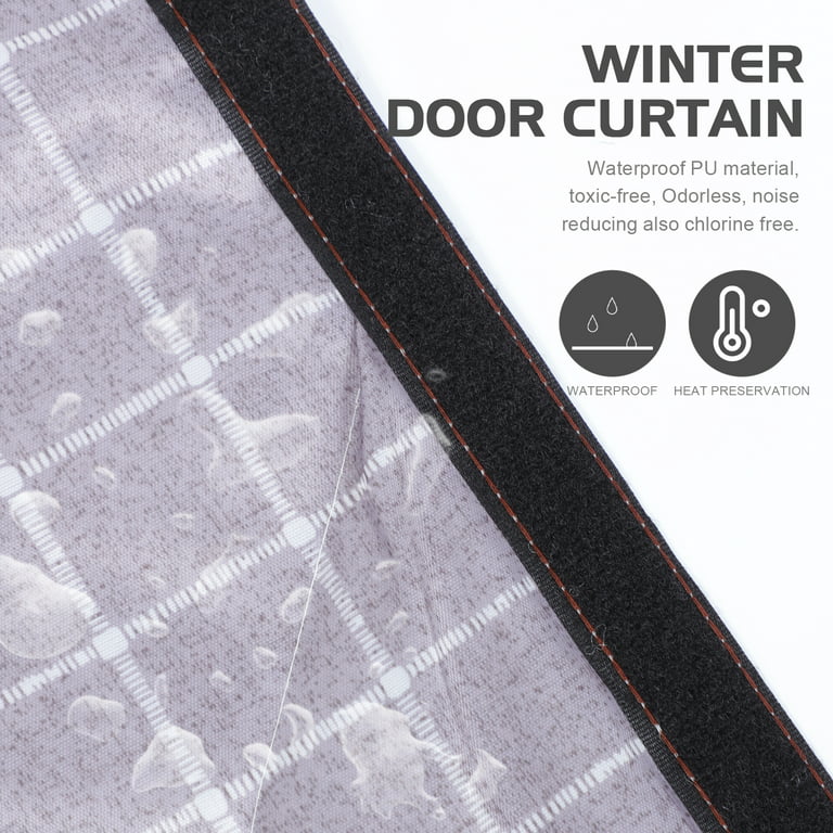 Insulated Door Curtain Magnetic Thermal 35.4x81.1inch Insulated