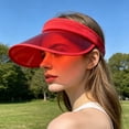 thumbnail image 4 of Clearance Women's Men's Summer UV Protection Visor, Wide Brim Clip-On Hat for Beach, Pool, and Golf, Polyester (1-Pack), 4 of 4
